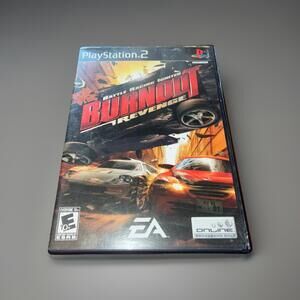 Burnout Revenge PS2 CIB Black Label Insert Manual & Disc PlayStation 2